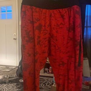 Red men’s joggers